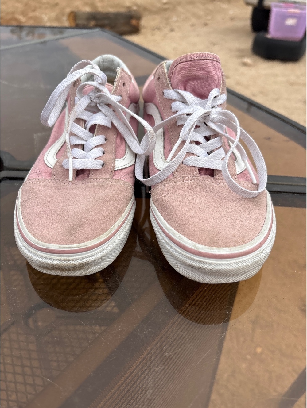 Vans Old Skool Pink Suede Low Top Sneakers Women's Size 7